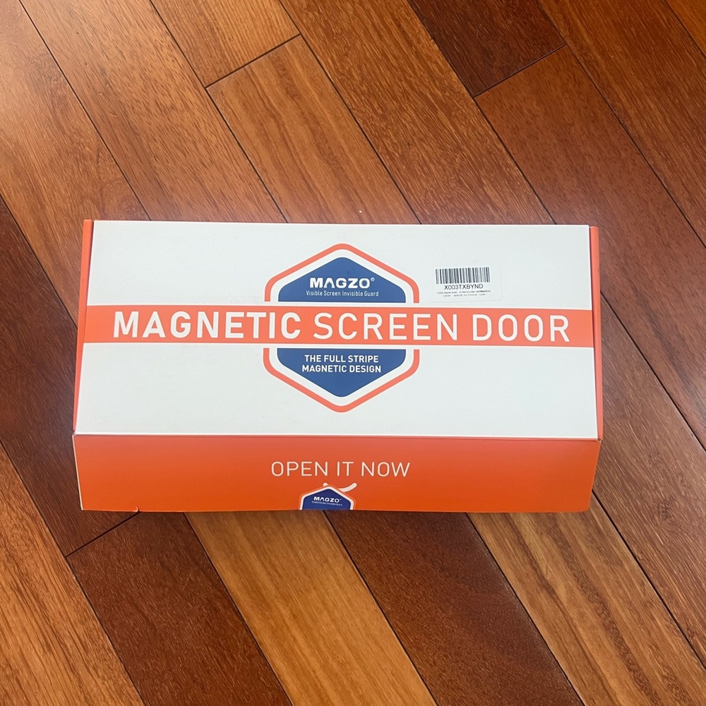Magnetic Screen Door with full strip magnets. 32x80”